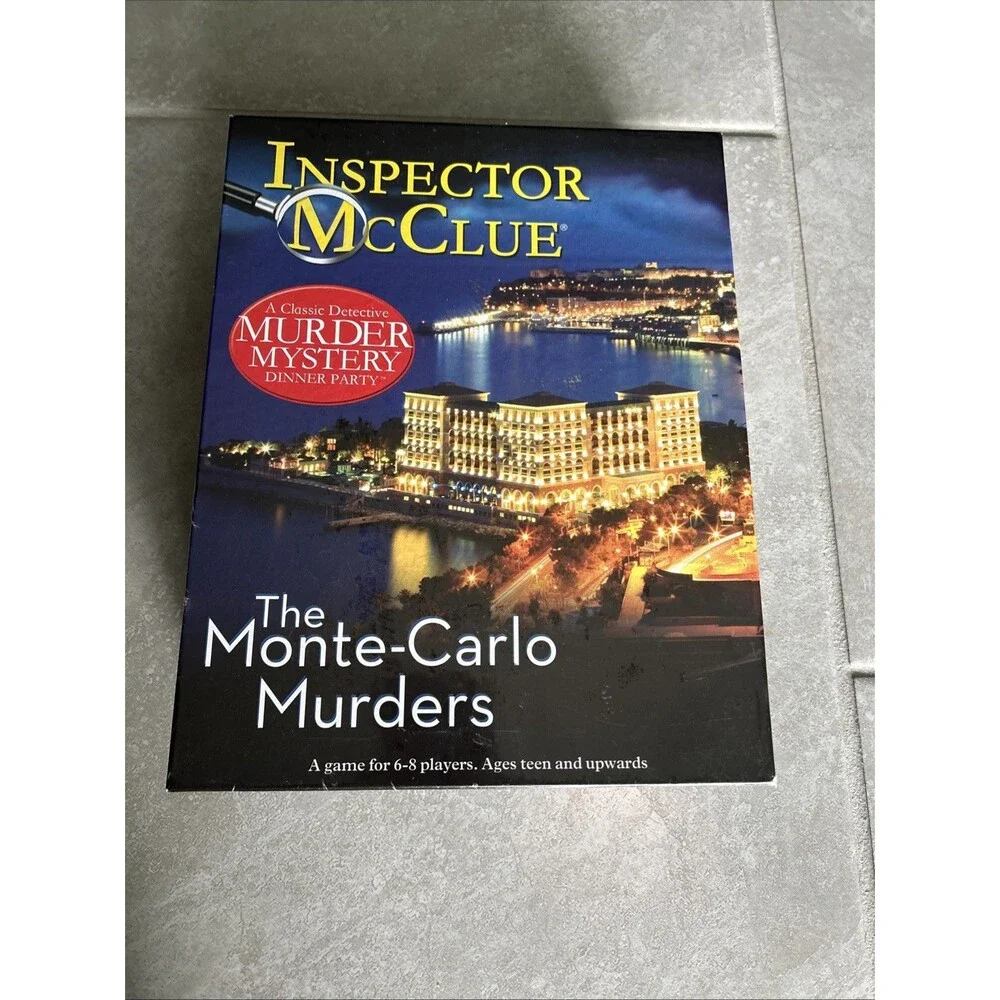 Inspector Mac Clue The Monter-Carlo Murders Board Game New Seal In Box